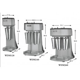 Waring WDM120 - Milkshakemixer, 1behållare, bänk